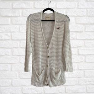Hollister Distressed Knit Cardi